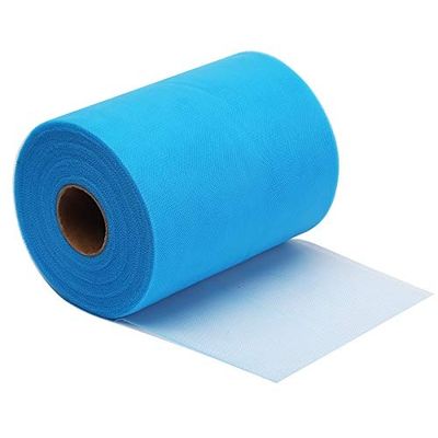 qualità  Organic Plain Mesh Fabric Wholesale Tulle Fabric Soft 100% Polyester Tulle Roll fabbrica