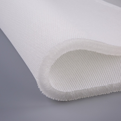 Thickness Rhombus Hole Spacer 3d Air Insulation Customized White Washable Mesh Fabric For Baby Pillow Or Baby Pad